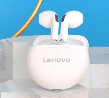 БЕСПРОВОДНЫЕ НАУШНИКИ LENOVO HT38 ОРИГИНАЛ 2024 ГОДА С POWERBANK-ВКЛАДЫШАМИ