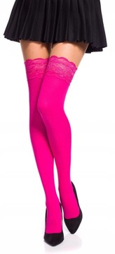 Самонесущие чулки РОЗОВЫЕ, 40 ден, размер. 5