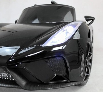 Кабриолет аккумуляторная машинка LAMBO BLACK PAINT JUST DRIVE детская машинка