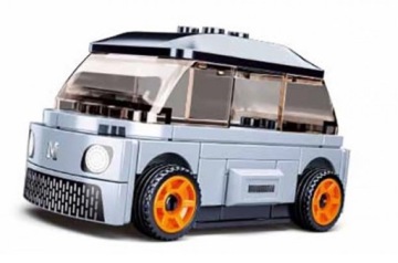 KLOCKI SLUBAN MINI AUTO SAMOCHÓD CAMPER Z NAPĘDEM