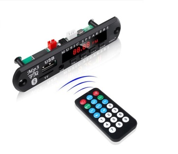 Автомобильная радиопанель Аудио Mp3 Bluetooth 5 SD-модуль Радио Aux USB-пульт дистанционного управления