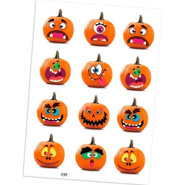 NAKLEJKI NAGRODY MOTYWACYJNE HALLOWEEN dynia 1192