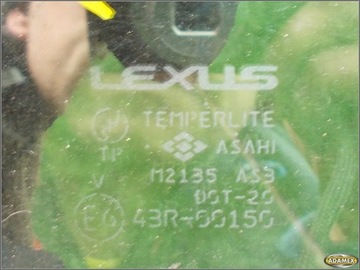 LEXUS RX 300 2001R SKLO (OKNO) KAROSERIE PÁR ZADNÍ