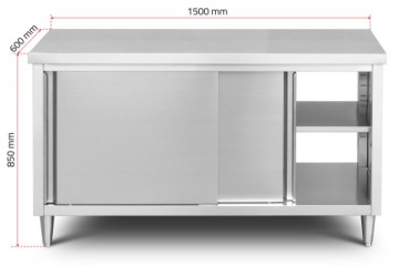 РАБОЧИЙ СТОЛ, ОСТРОВ, INOX, 150 см FV