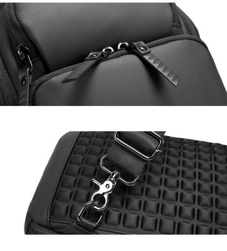 Plecak na jedno ramię laptop tablet USB (I305)