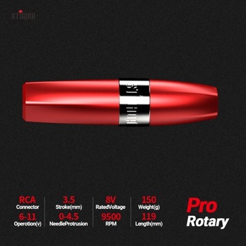 Zestaw Maszynka PEN tatuażu Stigma Golden Gun Ce