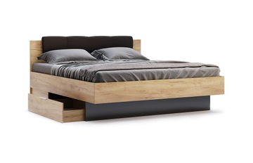 NOWOCZESNE Wysokie ŁÓŻKO Połysk 180cm PRODUCENT