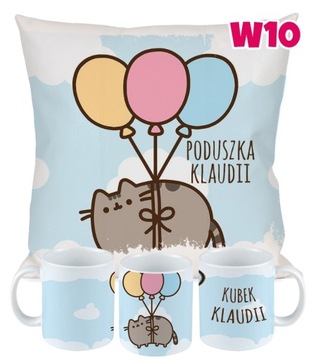 НАБОР ПОДУШЕК ДЛЯ КРУЖКИ PUSHEEN ИМЯ КОШКИ ПОДАРОК