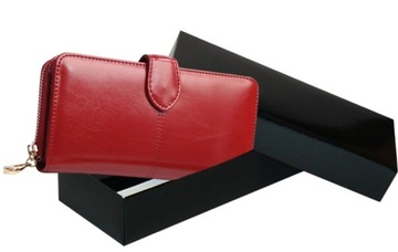 ВМЕСТИТЕЛЬНЫЙ ЖЕНСКИЙ КОЖАНЫЙ КОШЕЛЕК ИЗ ОКРАШЕННОЙ КОЖИ