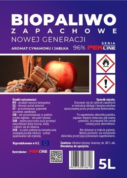 BIOETANOL BIOPALIWO BIO PALIWO ZAPACHOWE BIOKOMINEK 3 ZAPACHY KOMPLET 15L