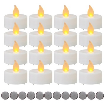 12x ŚWIECZKA LED WKŁAD DO ZNICZA TEALIGHT PŁOMIEŃ