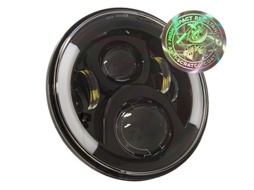 Светодиодная лампа ДХО чипы OSRAM 7-дюймовый черный отражатель