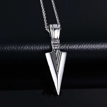 СЕВЕРНЫЙ КУЛОН С ГОЛОВКОЙ СТРЕЛЫ, ВИКИНГИ, СТАЛЬ