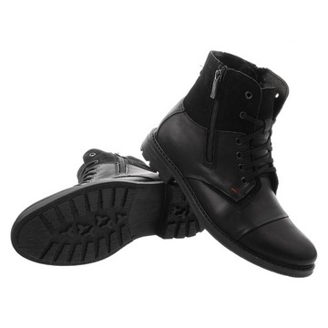 МУЖСКИЕ ЗИМНИЕ Ботильоны, Кожа 871, ЧЕРНЫЙ 41