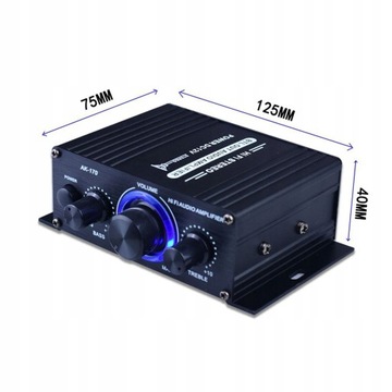Портативный усилитель мощности звука HiFi, сабвуфер