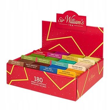 Презентер чая Sir William's 180 пакетиков.