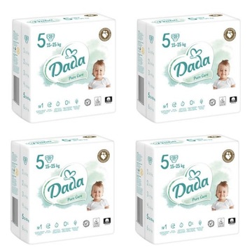 Pieluszki Dada 5 PureCare Pampersy 15-25kg 4x28szt