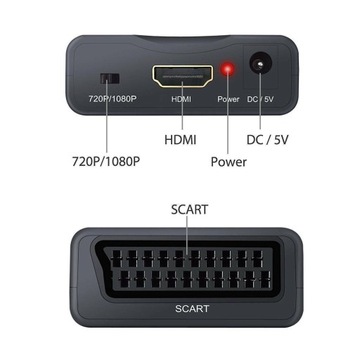 Адаптер-конвертер SCART EURO HDMI Zadziwka