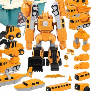 Sada Hraček Pro Inženýrská Vozidla Magnetický Robot Transformace Pro Děti