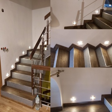 Лестничный светильник Светодиодный светильник для лестницы 230В ЧЕРНЫЙ Q1