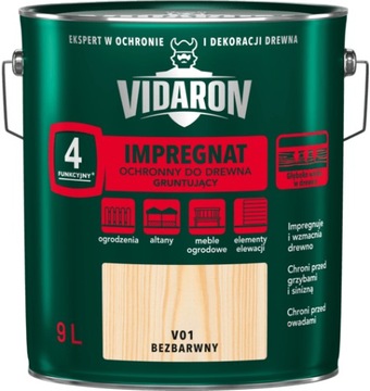 VIDARON IMPREGNAT GRUNTUJĄCY 9L V01 BEZBARWNY