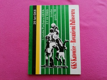 PROGRAM GKS KATOWICE-ROVANIEMI 1989 R