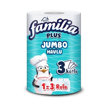 FAMILIA Jednorazowy ręcznik papierowy kuchenny jumbo 1=3