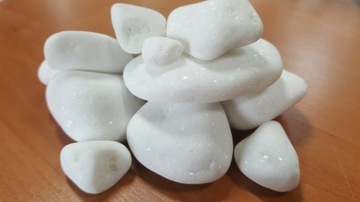 белый камень Тасос, блестящий белоснежный 5кг 2-4 см НАТУРАЛЬНЫЙ ГРЕЧЕСКИЙ