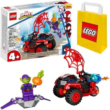 LEGO SPIDEY 10781 Miles Morales Trójkołowiec Spider-Mana