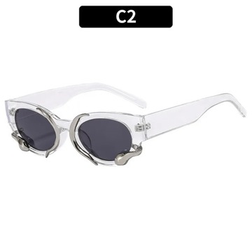 OKULARY PRZECIWSŁONECZNE Vintage czarne kobieta lu