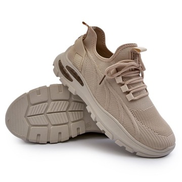 SNEAKERSY BUTY SPORTOWE MĘSKIE HI-POLY SYSTEM BIG STAR NN174469 BEŻOWE 43