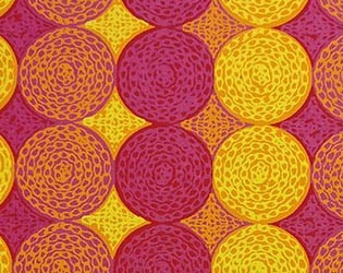 Papier ozdobny 20x29cm 10 ark Kółka żółte C03