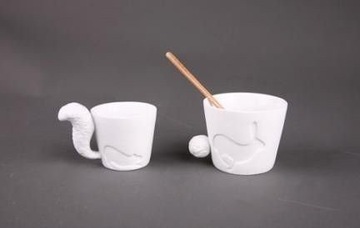 КРУЖКА С БЕЛИЧЬИМ ХВОСТОМ.КРУЖКА БЕЛКИ