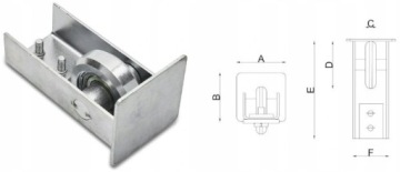ТЕЛЕЖКА ДЛЯ ОТКАТНЫХ ВОРОТ КОМПЛЕКТ 80х80