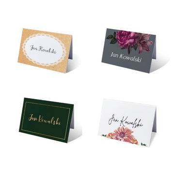 Виньетки визитные карточки для свадебного стола свадьба 4 шт бохо