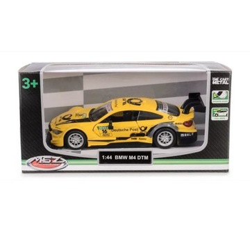 Samochód BMW M4 1:44 żółty