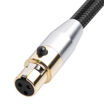 Kabel z podwójną osłoną Mini XLR żeński na mę