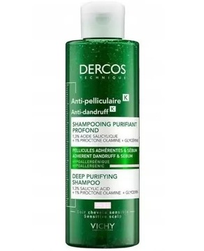 Vichy Dercos oczyszczający szampon przeciwłupieżowy K 250 ml