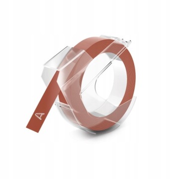 Taśma 3D do wytłaczarki DYMO Omega Burgundowa 9mm