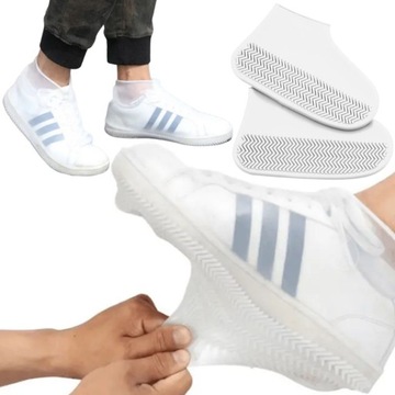 KALOSZE DAMSKIE OCHRANIACZE PRZECIWDESZCZOWE NA BUTY NAKŁADKI NA BUTY