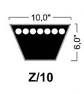 РЕМЕНЬ КЛИНОВЫЙ Z1052 Z40.5 10x 1030Li ЯПОНСКИЙ