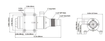 ФЕКАЛЬНЫЙ НАСОС 46Л/МИН 12В