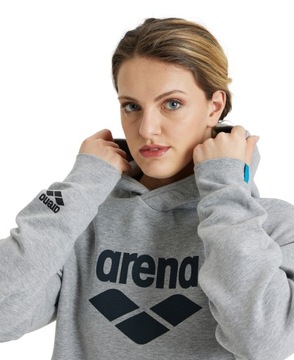 Bluza polarowa z kapturem typu kangurka unisex Arena Hooded Sweat Logo XXL