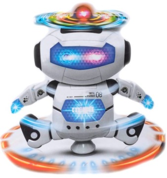 Танцующий интерактивный робот, свет, звук