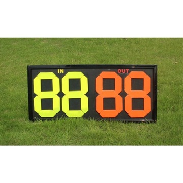 Portable Football Soccer Manual Alternate Board Card Out Double Sided