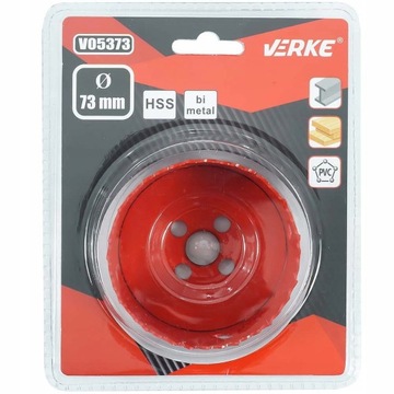 КОРОНКА БИМЕТАЛЛИЧЕСКАЯ 73мм ПО МЕТАЛЛУ, ДЕРЕВЮ + РУЧКА