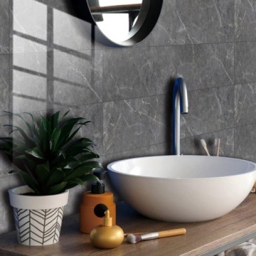 10X САМОКЛЕЯЩАЯСЯ ПАНЕЛЬ СЕРЫЙ МРАМОР ПВХ СТЕНОВЫЕ ПАНЕЛИ ЛАМИНАТ 30CMX60CM