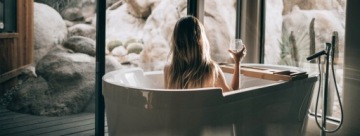 OUTLET Универсальный сифон для умывальника Click-Clack розовое золото
