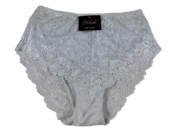 Yibili style majtki figi śliskie 3XL pas 120 cm białe