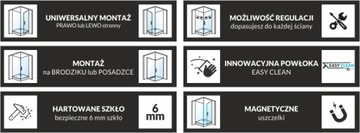 Наклонная ДУШЕВАЯ КАБИНА DS8001 - ЛЕЙДЕН 90x100